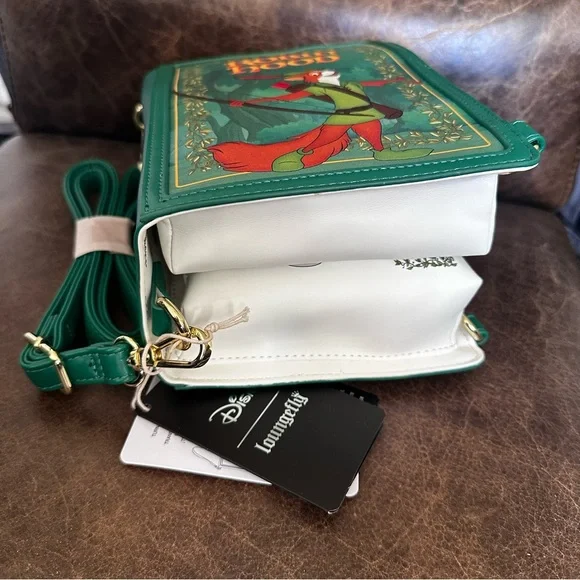 Disney Robin Hood Book Convertible Crossbody Loungefly Bag: NWT - Picture 15 of 16